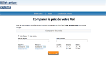 Tablet Screenshot of billet-avion-express.com